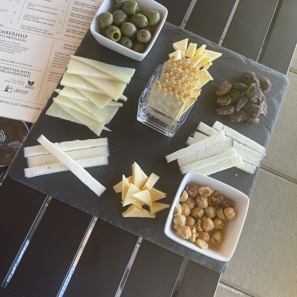 Trisaetum Winery - The cheese plate - Wineries Near Me - Newberg, Oregon Trisaetum Winery - The cheese plate - Wineries Near Me - Newberg, Oregon