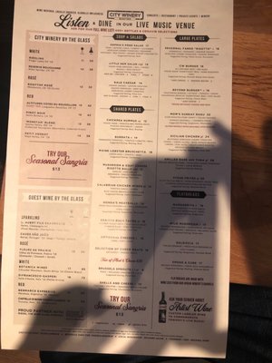 Menu photo 7 City Winery Boston Boston, MA