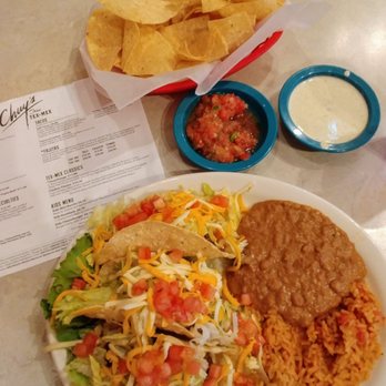 Chuy's - My lunch spread @ Chuy's Tex-Mex, Lutz, FL - Tex-Mex Near Me - Lutz, Florida
