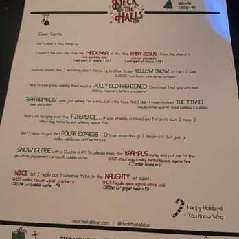 Deck The Halls Bar - Menu - Bars Near Me - San Francisco, California Deck The Halls Bar - Menu - Bars Near Me - San Francisco, California