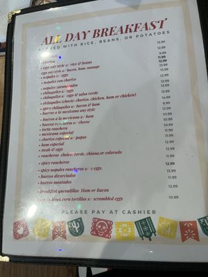 Menu photo 2 Mi Ranchito Cafe Stockton, CA