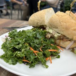 Fogg Cafe - Chicken sandwich with kale salad