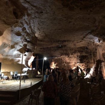 Cave Without A Name - The stage! - Tours Near Me - Boerne, Texas