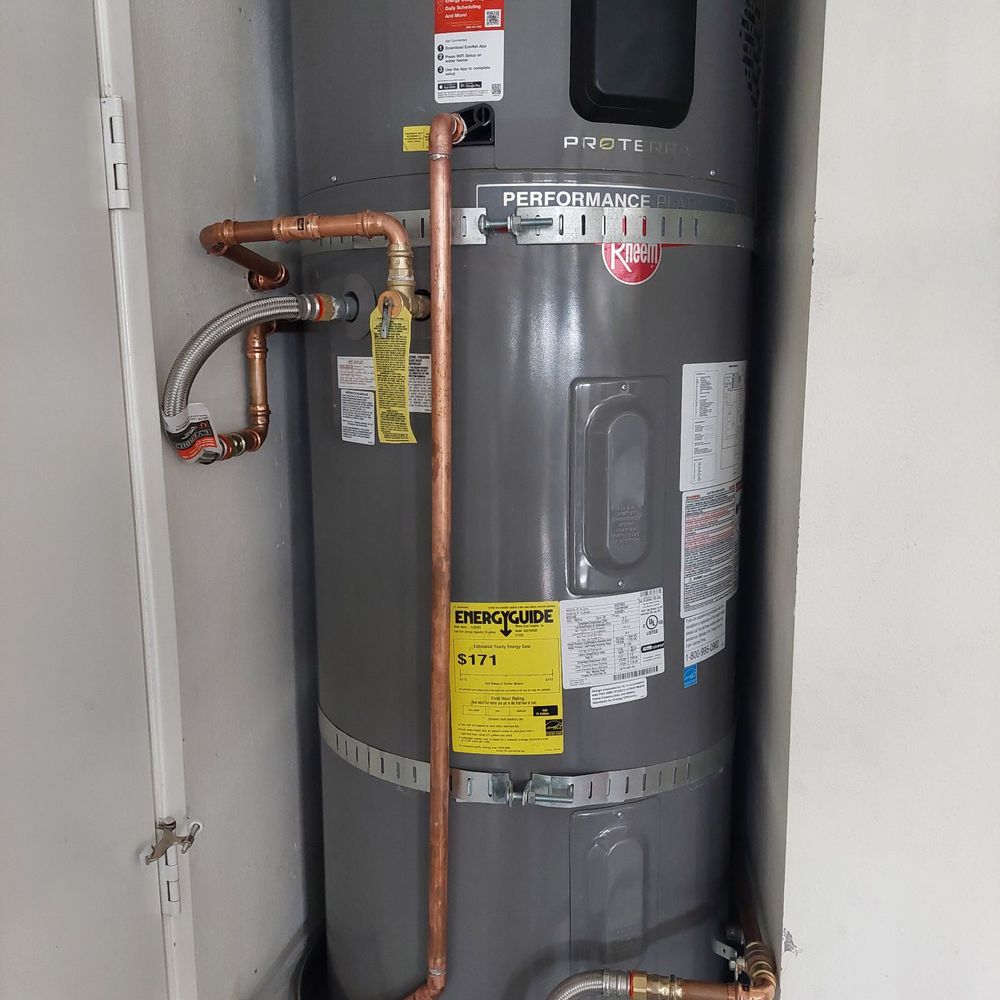 Viper Rooter and Plumbing - Rheem 65 gallon heat pump water heater. Only plumber out of 10 I called that could install them. - Plumbing Near Me - Anaheim, California Viper Rooter and Plumbing - Rheem 65 gallon heat pump water heater. Only plumber out of 10 I called that could install them. - Plumbing Near Me - Anaheim, California