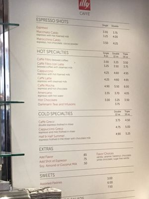 Menu photo 2 illy Caffè Los Angeles, CA