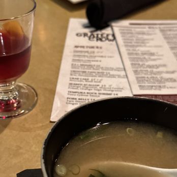 The Grateful Crow - Miso soup is perfect - Sushi Bars Near Me - Chelsea, Michigan