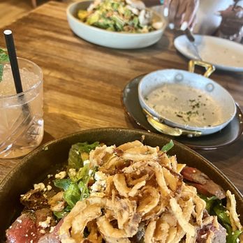Eureka! - Mediterranean Salad/ Steak & Southwest Garden Salad/grilled chicken - American Near Me - Indian Wells, California Eureka! - Mediterranean Salad/ Steak & Southwest Garden Salad/grilled chicken - American Near Me - Indian Wells, California