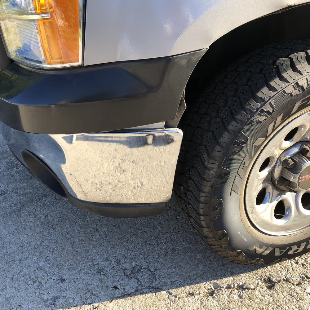 Bumper smashed in Bumper smashed in