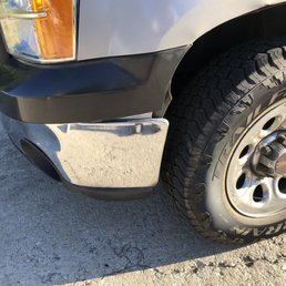 Bumper smashed in Bumper smashed in