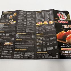 Menu back