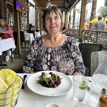 Pomme Frite - Sister Judi with her Red Beet Salad w/ Goat Cheese! - French Near Me - Palm Springs, California Pomme Frite - Sister Judi with her Red Beet Salad w/ Goat Cheese! - French Near Me - Palm Springs, California