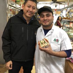 Mr. Julio with his awesome sandwich Mr. Julio with his awesome sandwich