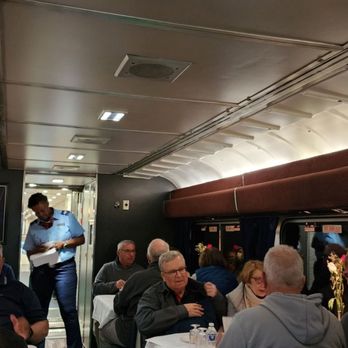 Amtrak Autotrain - Dining car for dinner - Train Stations Near Me - Lorton, Virginia