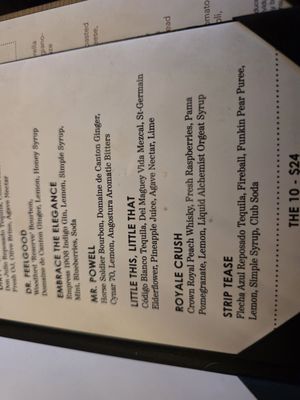 Menu photo 3 The Deck Rooftop Bar Las Vegas, NV