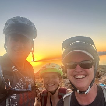 Mokwheel by Antelope E-Bikes - Us and Isabella our tour guide. - Bikes Near Me - St. George, Utah