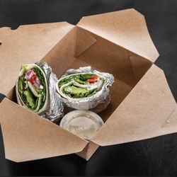 Fresh Rootz - Spinach Avocado Vegan Feta Wrap