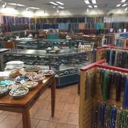 Plenty of fun sparkly things outside the counter. Semi-precious stuff behind the counter.