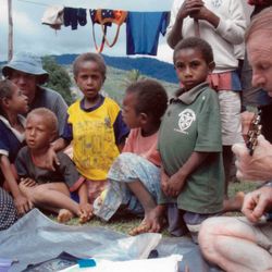 Hans Music Spot - Hans in Papua New Guinea spreading his love of music.