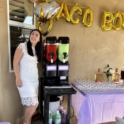 Central Valley Frozen Beverages - Strawberry and Traditional Margaritas were ready for our guests for our bridal shower. Monica was thrilled.