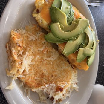 Santa Ynez Valley Breakfast - Avocado, bacon and cheddar omelette - Waffles Near Me - Buellton, California Santa Ynez Valley Breakfast - Avocado, bacon and cheddar omelette - Waffles Near Me - Buellton, California
