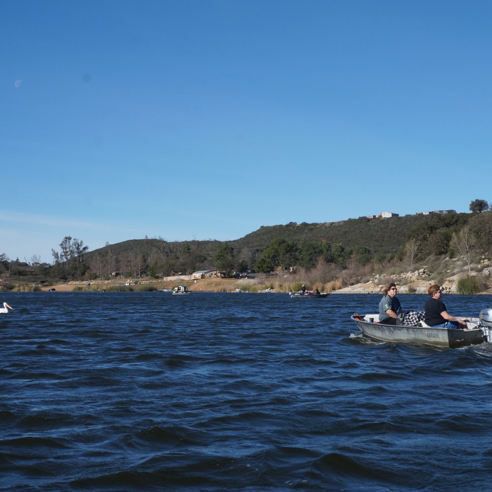 A beautiful day out on Lake Wohlford in January!  Mid 70's and lots of sunshine.