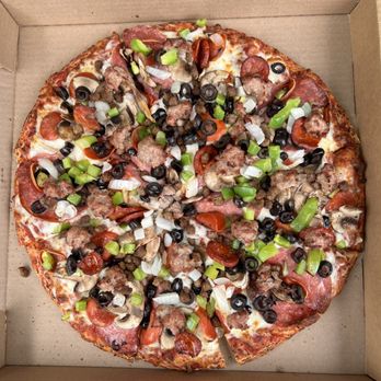 Miner Moe's Pizza - Large Combination Pizza - Pizza Near Me - Nevada City, California Miner Moe's Pizza - Large Combination Pizza - Pizza Near Me - Nevada City, California