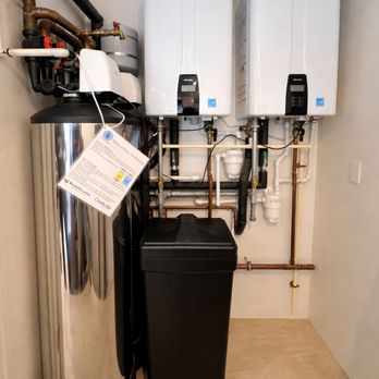 Pro Filtration - Navien tankless condensing water heater cascade system installation - Water Purification Services Near Me Pro Filtration - Navien tankless condensing water heater cascade system installation - Water Purification Services Near Me
