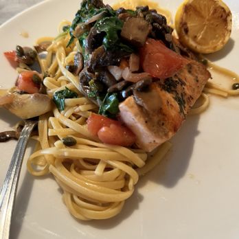 Sage Creek Grille - Salmon Piccata - American Near Me - Custer, South Dakota Sage Creek Grille - Salmon Piccata - American Near Me - Custer, South Dakota