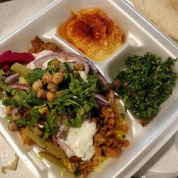 Chicken shawarma plate.