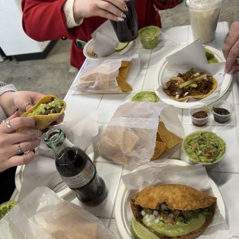 Los Tacos No.1 - Stand up tables for dining in. (Tacos, chips with quac, and a quesadilla Especial) - Tacos Near Me - New York, New York Los Tacos No.1 - Stand up tables for dining in. (Tacos, chips with quac, and a quesadilla Especial) - Tacos Near Me - New York, New York