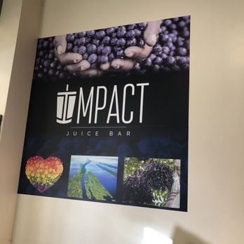 Impact Juice Bar - a sign for impact juice bar - Juice Bars & Smoothies Near Me - Orange, California