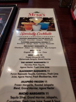 Menu photo 2 Mesa's Mexican Grill McKinney, TX Menu photo 2 Mesa's Mexican Grill McKinney, TX