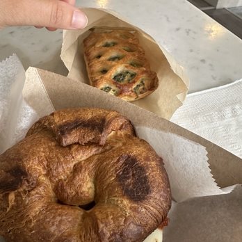 Varietale Bagels & Coffee - Tomatoes & Mozzarella Croissant and Ricotta and Spinach Danish - Bagels Near Me - Chicago, Illinois