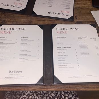 Library Restaurant & Lounge - Menu - Bars Near Me - Nashville, Tennessee