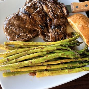 Trapps - 12 oz ribeye and asparagus side - Cajun/Creole Near Me - West Monroe, Louisiana