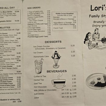 Lori’s cafe - Menu pg 1 - Cafes Near Me - Warren, Michigan Lori’s cafe - Menu pg 1 - Cafes Near Me - Warren, Michigan