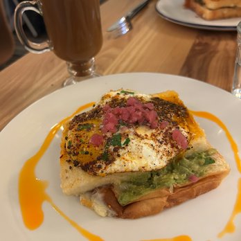 I Egg You - Bean Curd, Done That - lovely presentation - plus a Vietnamese Egg Coffee - Breakfast & Brunch Near Me - Washington, DC, District of Columbia
