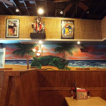 Iguanas - The wall opposite our booth. - Seafood Near Me - St. Simons, Georgia Iguanas - The wall opposite our booth. - Seafood Near Me - St. Simons, Georgia