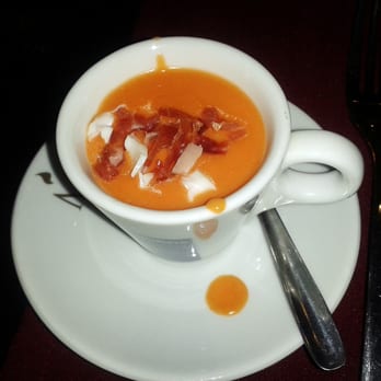 Cinco Sentidos - Tapa de salmorejo - Spanish Near Me - Madrid, M