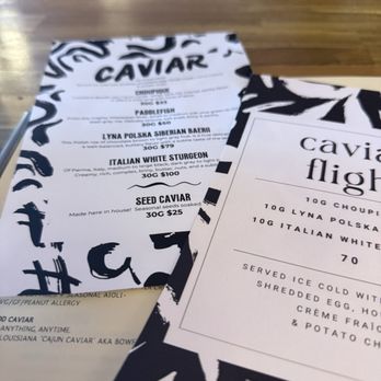 Wolf ‘n’ Swallow - Caviar menu - Wine Bars Near Me - Albuquerque, New Mexico