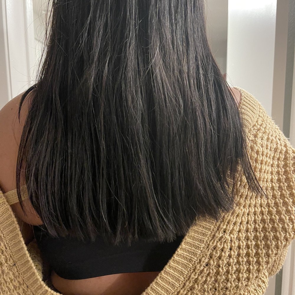 Great Clips - To show how straight across, blunt and uneven she cut it. - Hair Salons Near Me - Kapolei, Hawaii