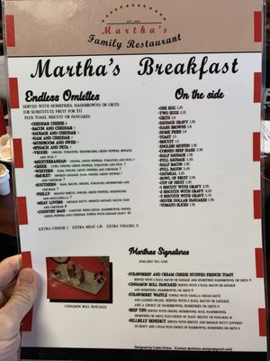 Menu photo 5 Martha's Family Restaurant Seffner, FL