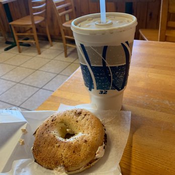 Coffee N Bagel Connection - Everything bagel and 32 oz coffee - $5! - Coffee & Tea Near Me - Narragansett, Rhode Island