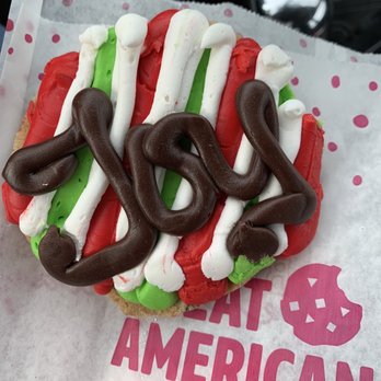Great American Cookies - a doughnut with icing and toppings - Desserts Near Me - Denham Springs, Louisiana Great American Cookies - a doughnut with icing and toppings - Desserts Near Me - Denham Springs, Louisiana