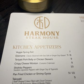Harmony Steakhouse - Menu - Japanese Near Me - Carmel, Indiana Harmony Steakhouse - Menu - Japanese Near Me - Carmel, Indiana