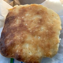 Outside of a biscuit. Hot and perfectly baked.