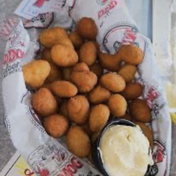 Dead Dog Saloon - The hush puppies basket with butter was excellent and free - Seafood Near Me - Murrells Inlet, South Carolina