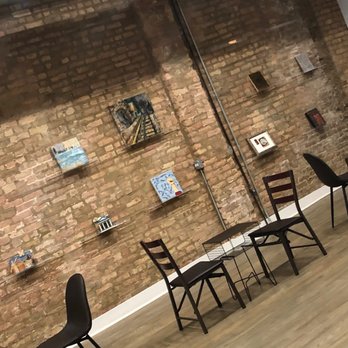 Muse Coffee Studio - Seating area. Art gallery. Lounge. - Coffee & Tea Near Me - Chicago, Illinois