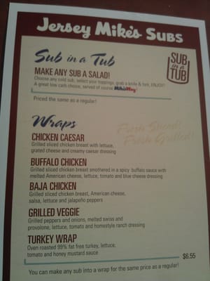 Menu photo 1 Jersey Mike's Subs Woodbury, MN Menu photo 1 Jersey Mike's Subs Woodbury, MN
