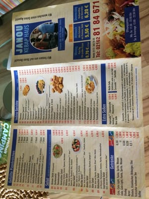Menu photo 1 JANOU KEBAP HAUS Viersen, NW